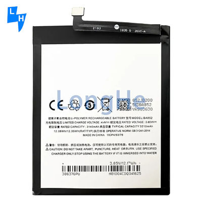 Piles rechargeables BA852 Piles originales pour téléphone portable pour Meizu X8