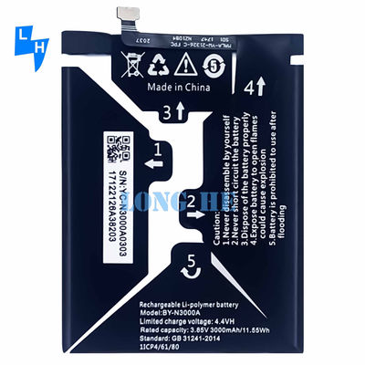 100% de batterie mobile de remplacement compatible BY-N3000A pour Gionee