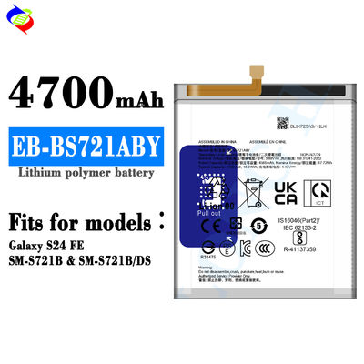 La production de batteries de haute qualité en Chine Batterie de téléphone portable au lithium Pour Samsung Galaxy S24 FE S22 EB-BS721ABY