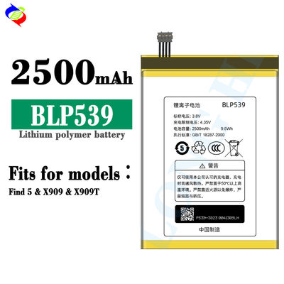 Batterie BLP539 2500mah Remplacement de haute qualité Pour Oppo X909 X909t Batterie Find5 téléphone