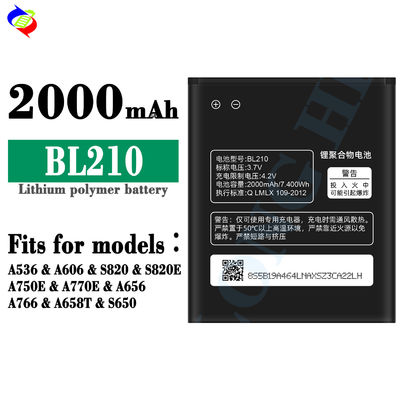 une batterie de téléphone portable de bonne qualité pour Lenovo BL210 S820 S650 A656 A766 A770E A750E A658T