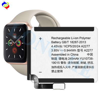 Vente en gros A2277 Remplacement de la batterie de la montre intelligente pour la série 5 40 mm Apple Watches Piles au lithium polymère
