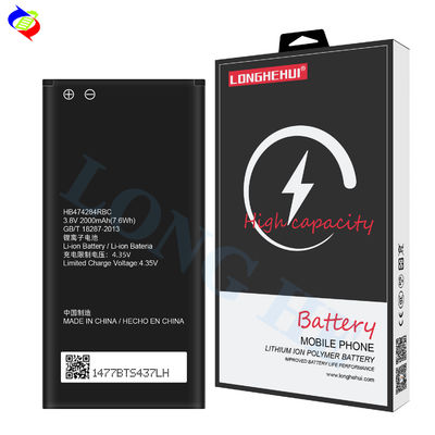 2000 mAh de capacité batterie polymère au lithium HB474284RBC 4.35V pour Huawei C8816 G521 G620