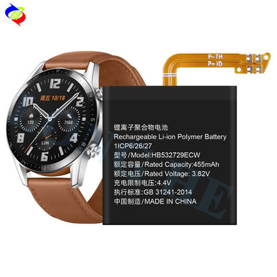 Batterie HB532729ECW 455mAh Batterie 46MM Pour Huawei Watch GT2 GT 2 Smartwatch Batterie 46MM