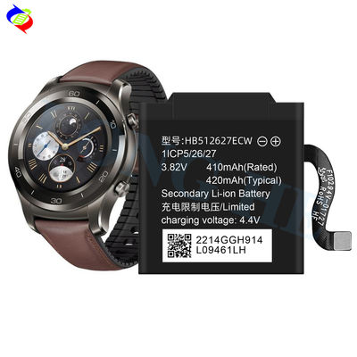 Montre à commande rechargeable HB512627ECW pour Huawei montre 2 Pro 4g 3.82v 410mah batterie