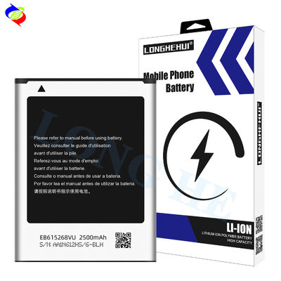 100% nouvelle batterie rechargeable au lithium-ion EB615268VU pour Samsung Note 1 GT N7000 I9220 N7005 I9228 I889 I717 2500mAh 3,7V